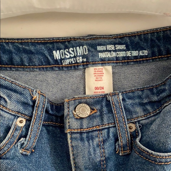 Mossimo Denim Distressed High Rise Shorts - Picture 2 of 4